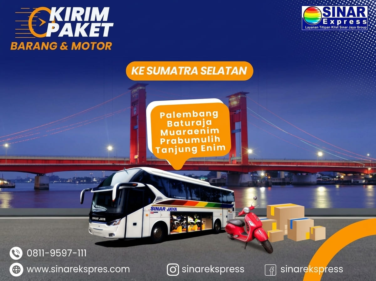 Paket Barang dan Motor Ke Sumatera